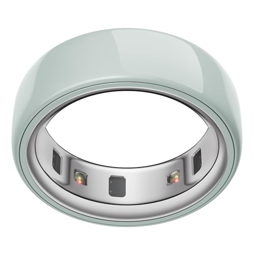 Oura Ring 4 - Ceramic Tide - Size 11 - Sleep, Activity, Women’s Health, AI Advisor, Up to 8 Days of Battery Life, Size Before You Buy, Android & iOS Compatible
