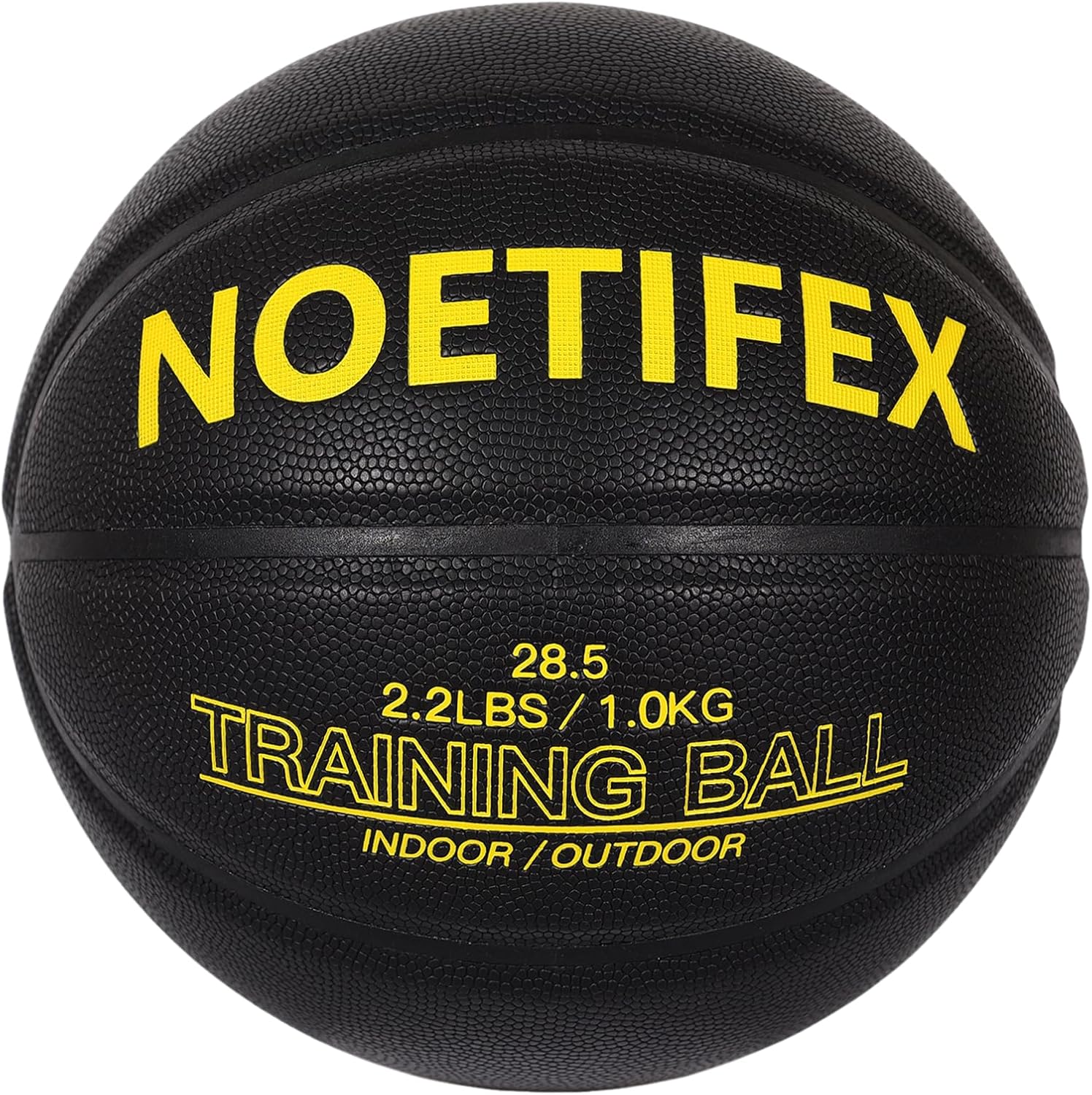 Noetifex Weighted Heavy Basketball 3LBS/2.2LBS 29.5"/28.7" Training Equipment for Indoor & Outdoor – Improve Dribbling, Passing, Handling & Rebounding Skills Weighted Training Basketball (Deflated)
