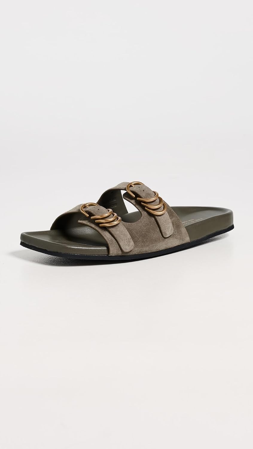 rag & bone Women's Rue Slides, olvsd, 8 Medium US