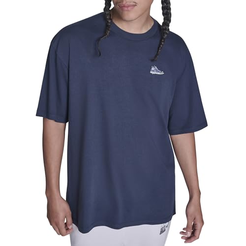 Converse Mens Oversized Graphic T-Shirt, Navy, X-Large