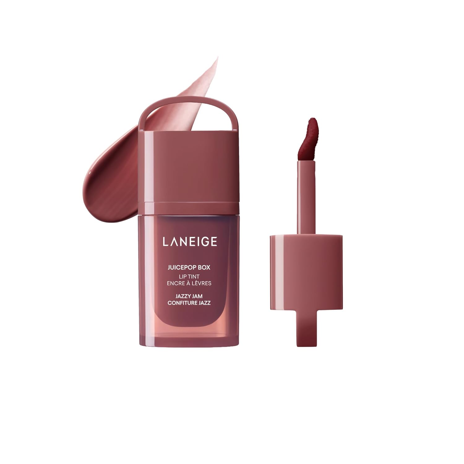 LANEIGE JuicePop Box Korean Lip Tint: Long-Lasting Hydrating Lightweight Tint, Buildable Juicy Color & Nourishing Shine, K-Beauty Lip Essential for Long-Lasting Comfort, Jazzy Jam
