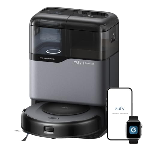 eufy Omni C20 Robot Vacuum and Mop Combo for Hardwood and Carpet