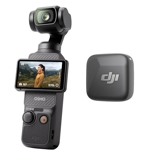 DJI Osmo Pocket 3 Vlogging Camera DJI Osmo Pocket 3 Vlog Bundle | 3-Axis Stabilization, Spotlight Follow, Fast Focusing, DJI Mic Mini Included for Clear Sound, Video Camera for Photography