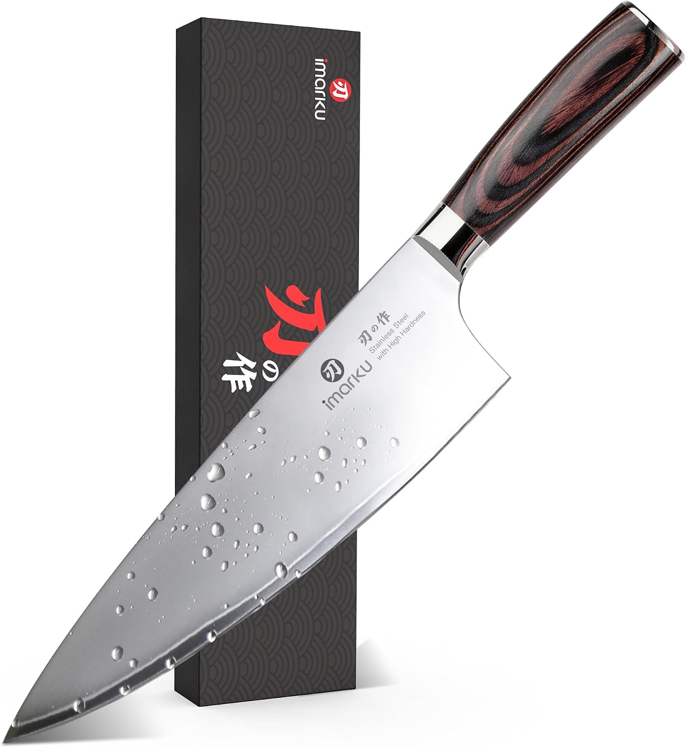 imarku 8.5 Inch Pro Chef Knife,Triple-Layer Composite Blade Japanese Knife